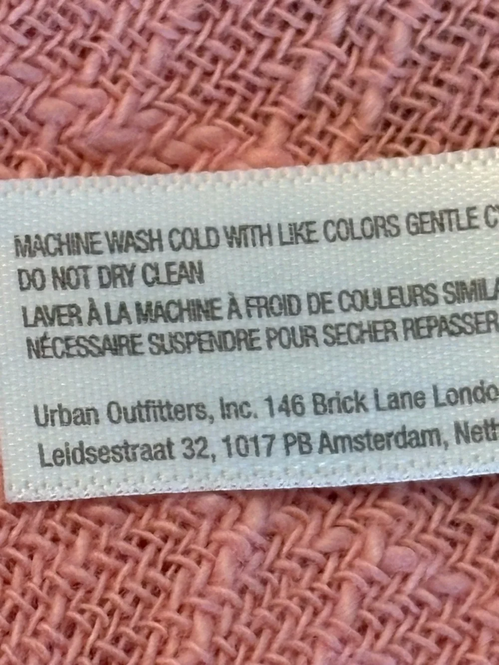 Free People Peach Button Front Midi Dress Tie Sleeve Size L NWT - Picture 7 of 9